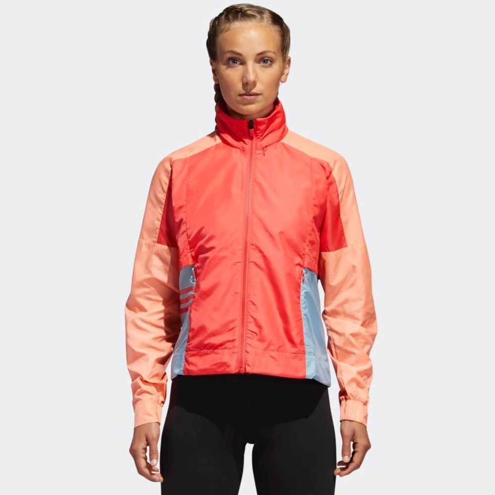 NWT Adidas Id Shell Windbreaker Jacket in Coral
